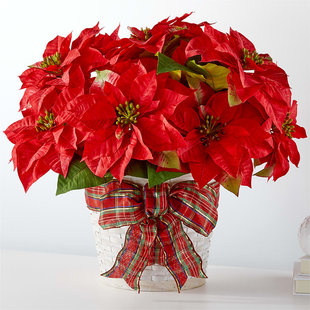 Happiest Holidays Poinsettia – VICKIE'S FLOWERS, Cypress CA