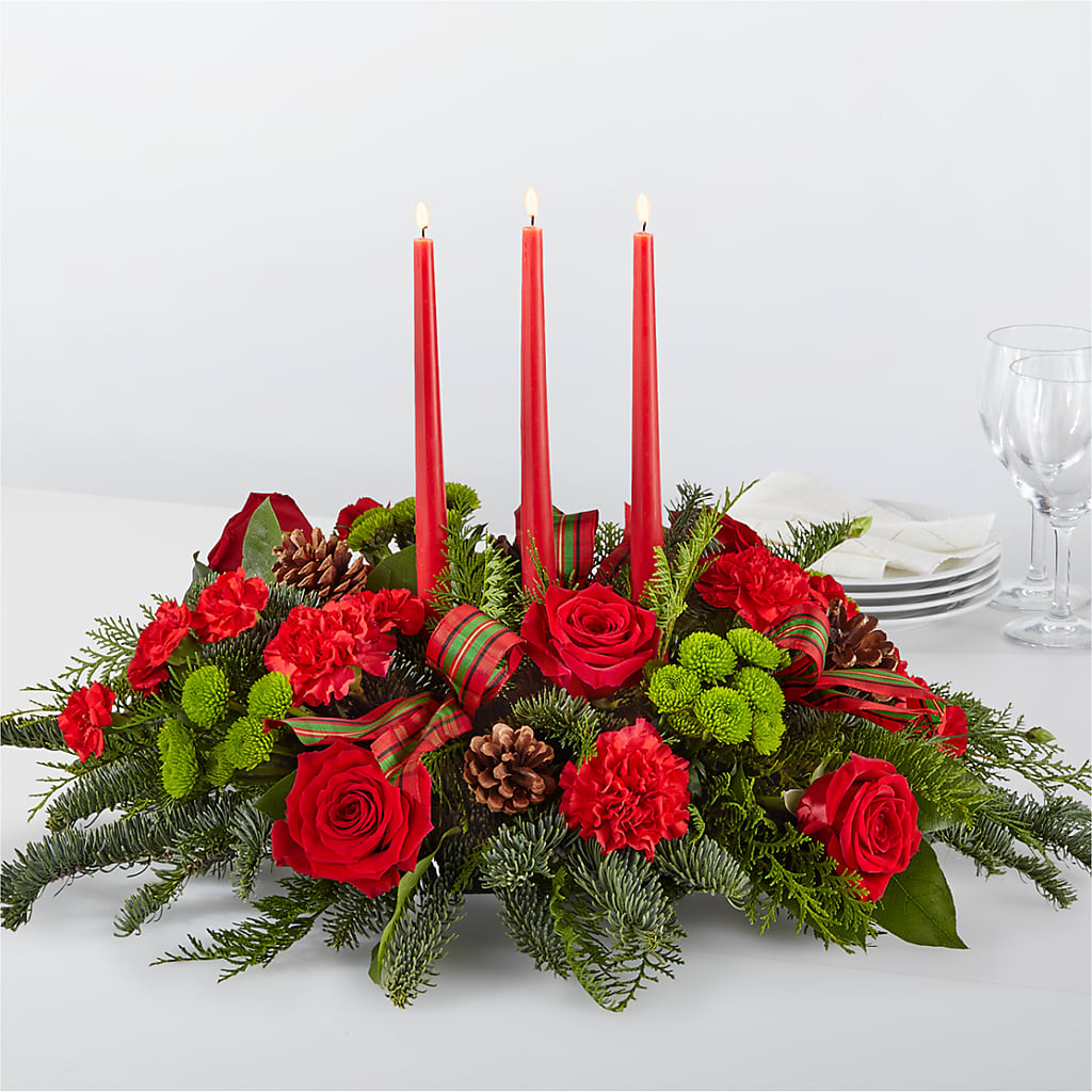 By the Candlelight Centerpiece – VICKIE'S FLOWERS, Cypress CA