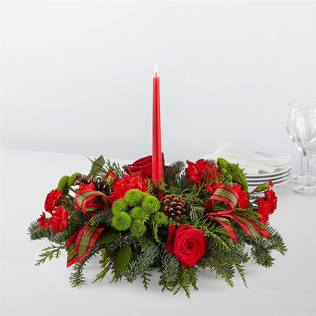 By the Candlelight Centerpiece – VICKIE'S FLOWERS, Cypress CA