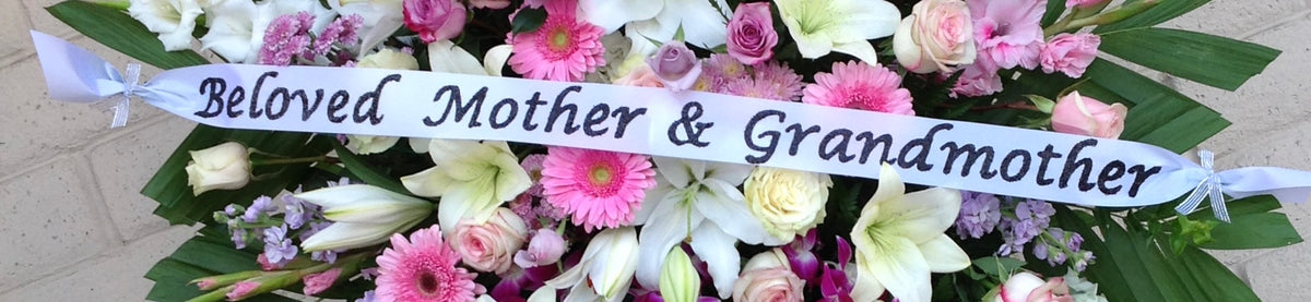 Ribbon Banner – VICKIE'S FLOWERS, Cypress CA