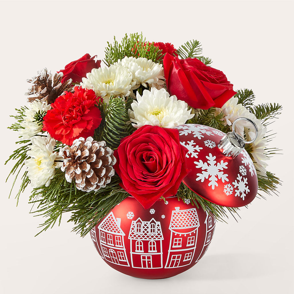 Christmas Village Ornament – VICKIE'S FLOWERS, Cypress CA