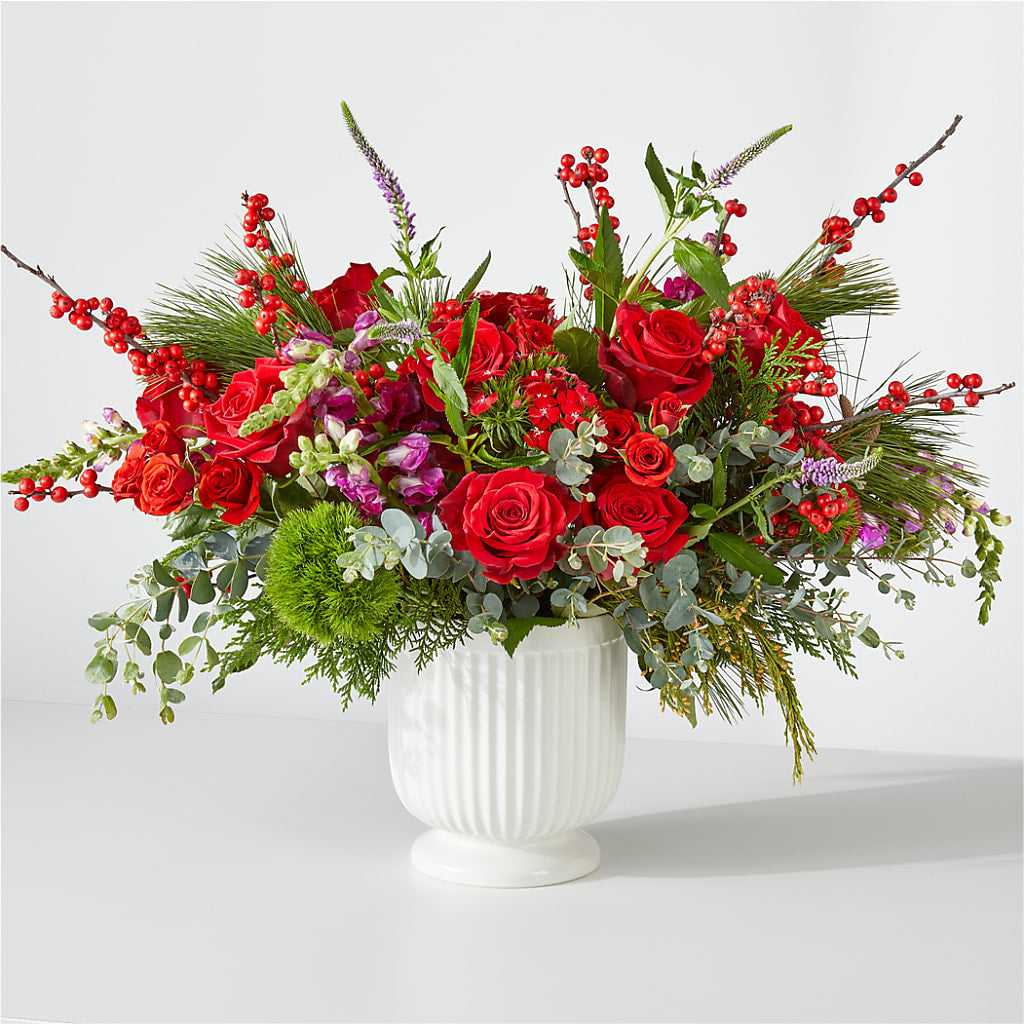 Big Red Bow Bouquet – VICKIE'S FLOWERS, Cypress CA