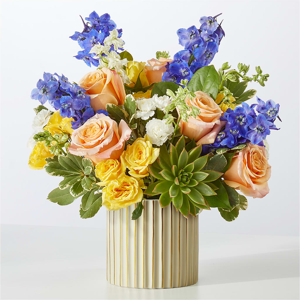 Cobalt Reverie Bouquet – VICKIE'S FLOWERS, Cypress CA