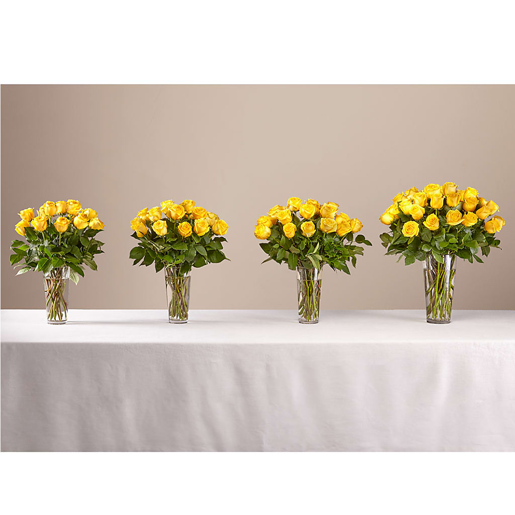 Long Stem Yellow Rose Bouquet – VICKIE'S FLOWERS, Cypress CA