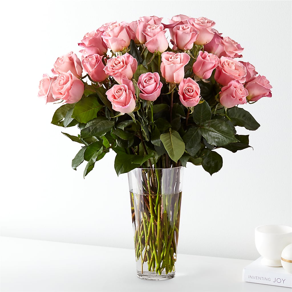 Long Stem Pink Rose Bouquet – VICKIE'S FLOWERS, Cypress CA