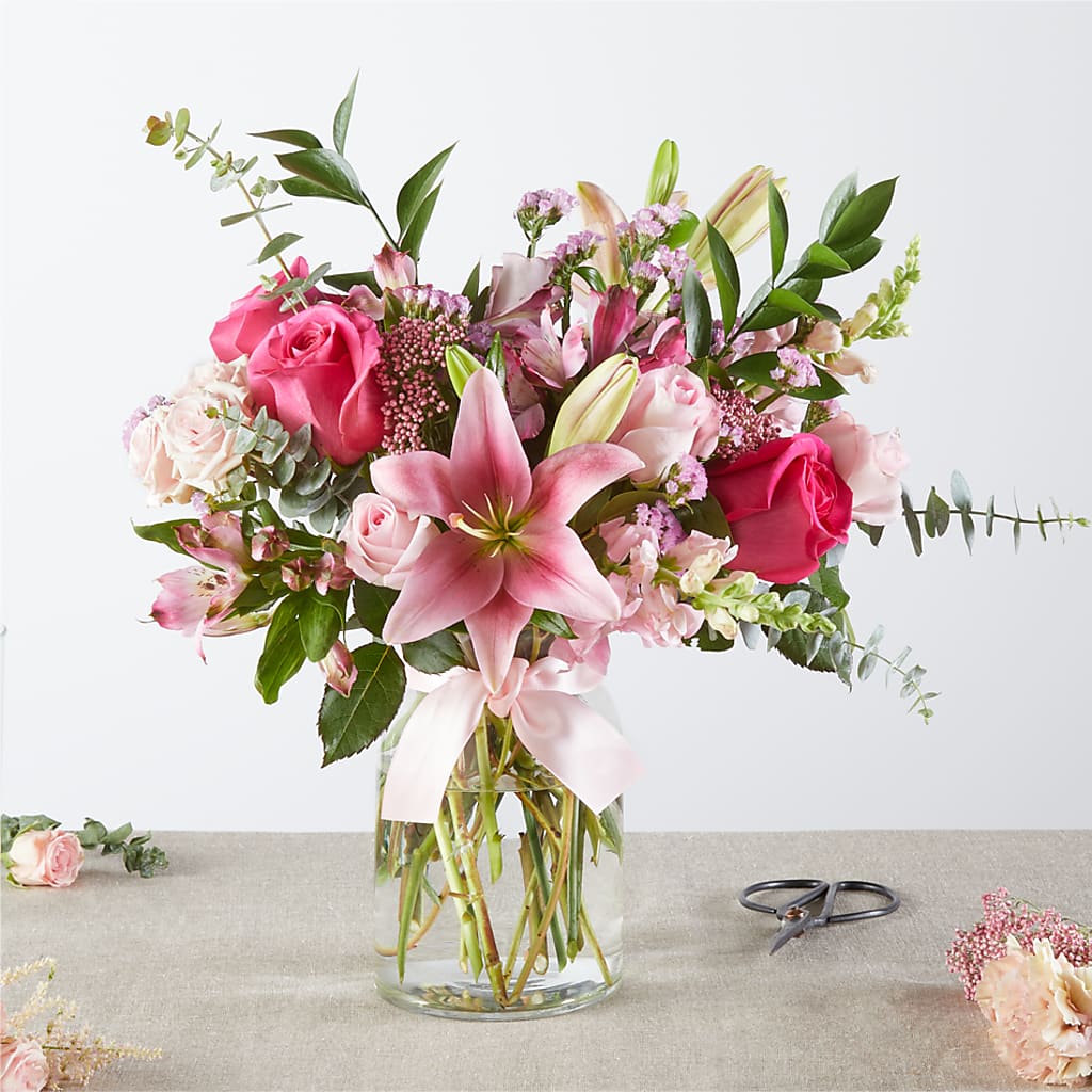 Pink Ribbon - A Florist Original – VICKIE'S FLOWERS, Cypress CA