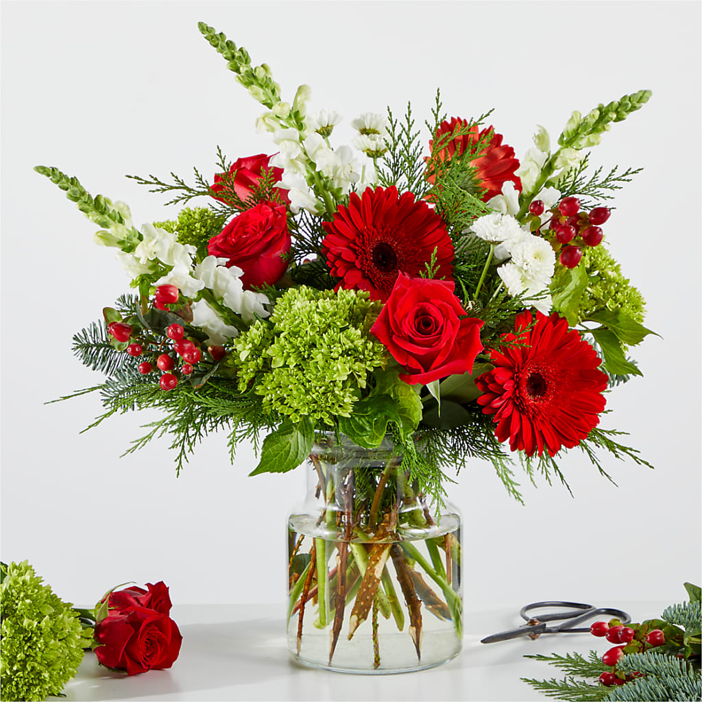 Merry Moment Bouquet – A Florist Original – VICKIE'S FLOWERS, Cypress CA