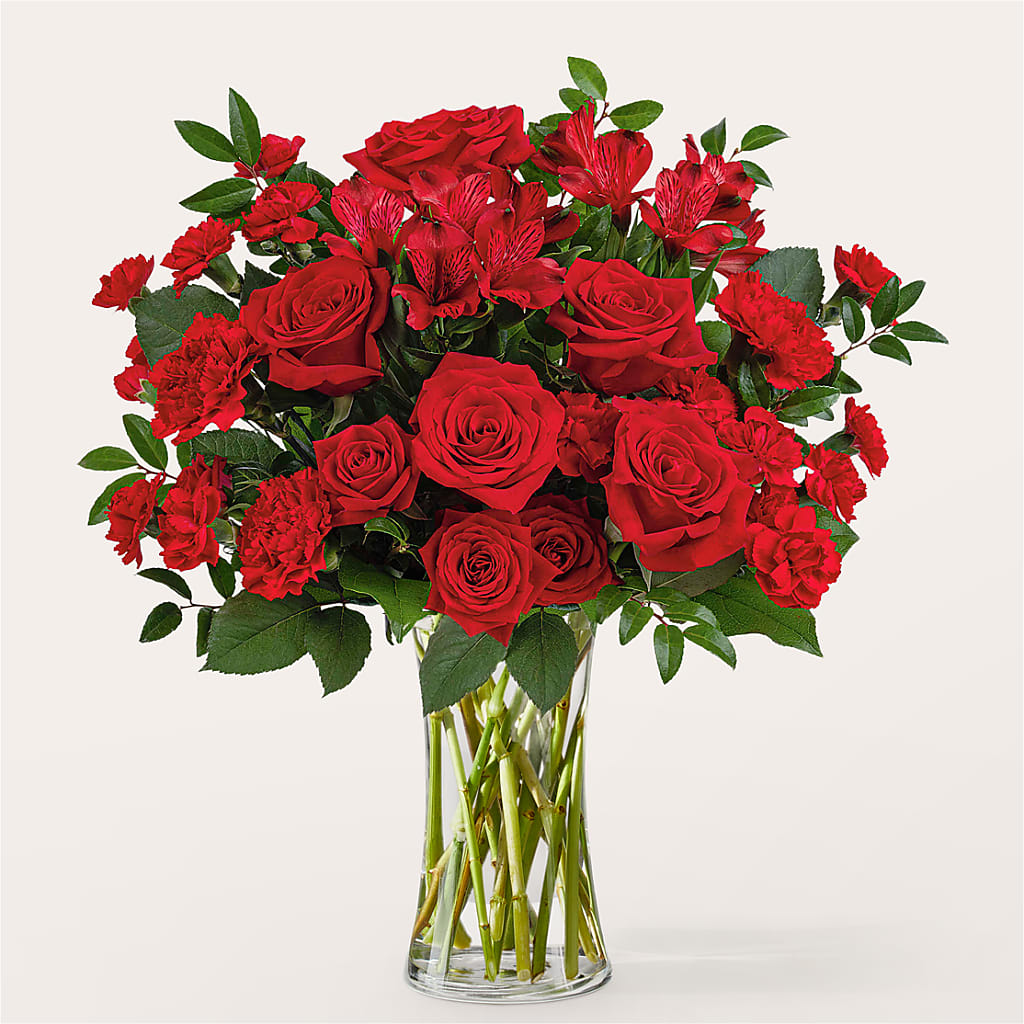 Brilliant Ruby Bouquet – VICKIE'S FLOWERS, Cypress CA