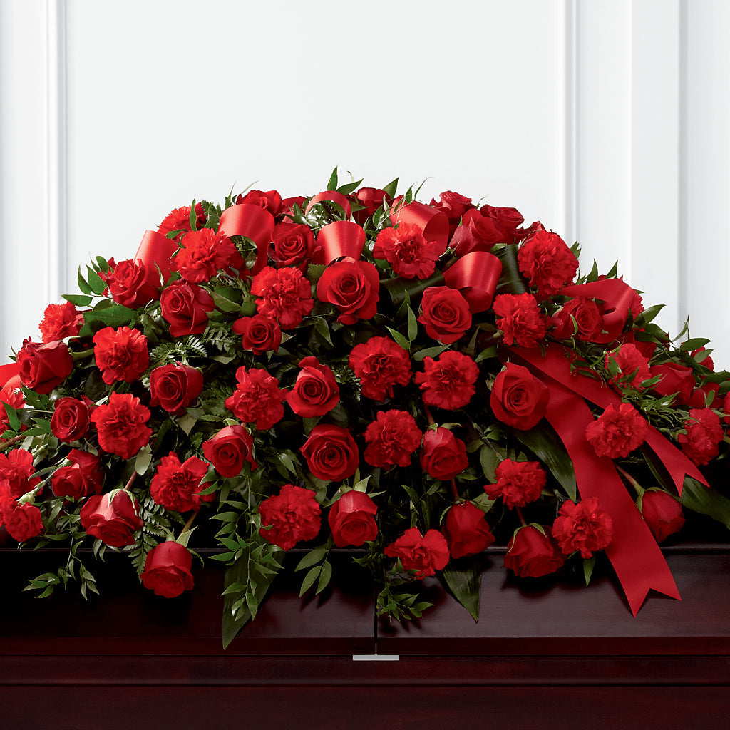 Tribute of Life Casket Spray – VICKIE'S FLOWERS, Cypress CA