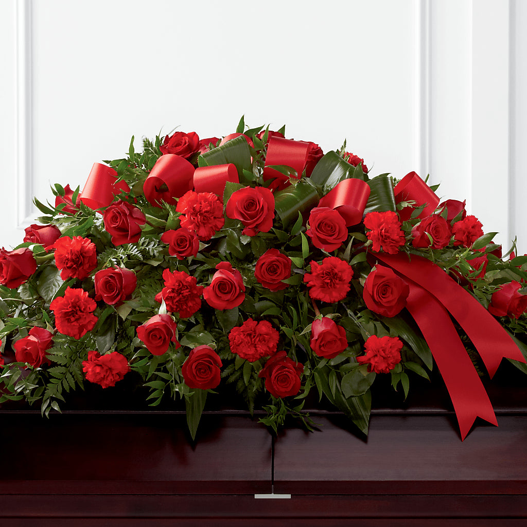 Tribute of Life Casket Spray – VICKIE'S FLOWERS, Cypress CA