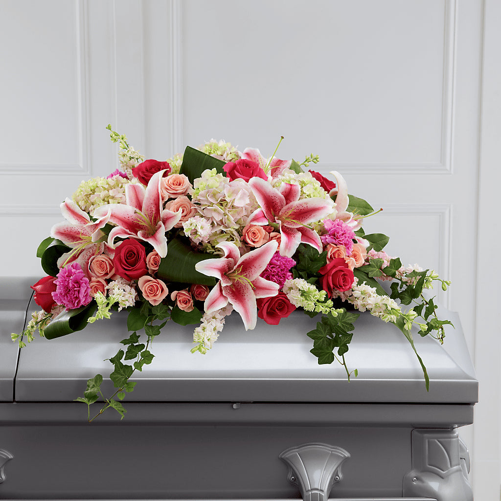 Splendid Grace Casket Spray – VICKIE'S FLOWERS, Cypress CA