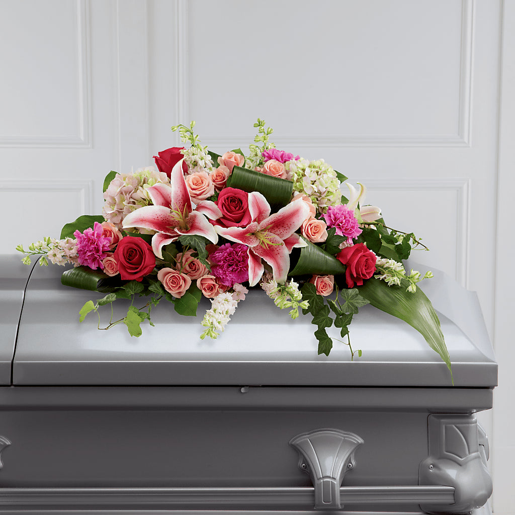 Splendid Grace Casket Spray – VICKIE'S FLOWERS, Cypress CA