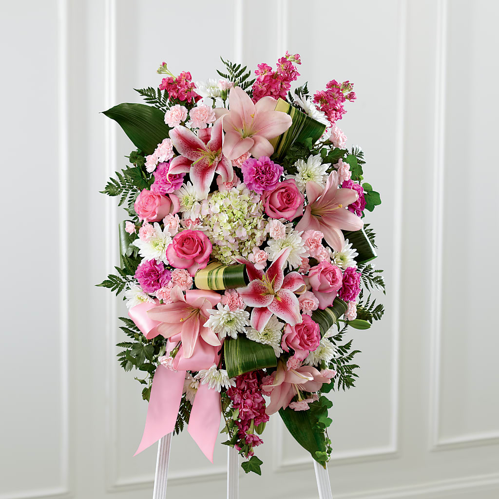 Comforting Standing Spray – VICKIE'S FLOWERS, Cypress CA