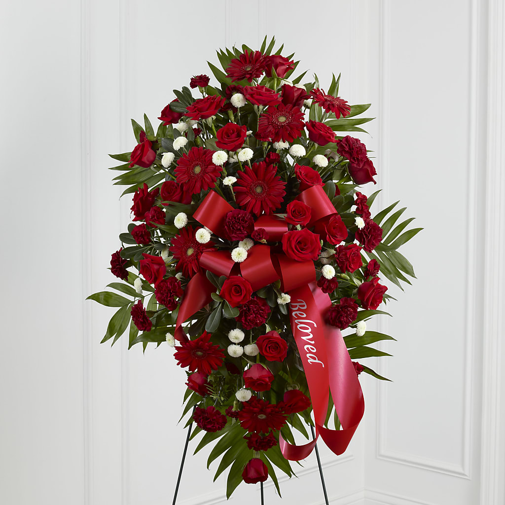Treasured Memories Standing Spray – VICKIE'S FLOWERS, Cypress CA