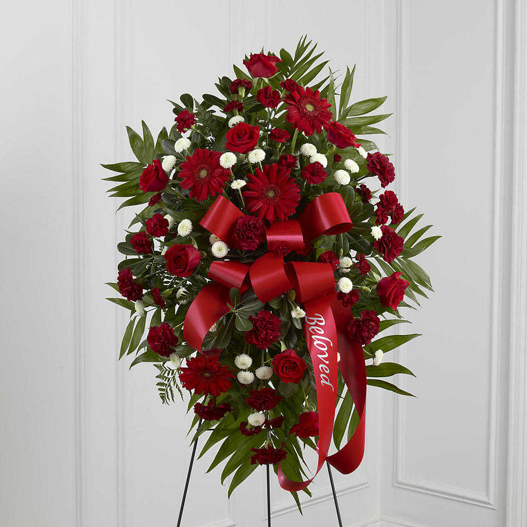 Treasured Memories Standing Spray – VICKIE'S FLOWERS, Cypress CA