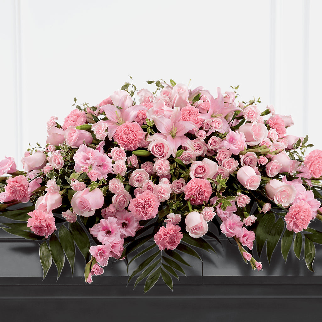 Garden of Comfort Casket Spray (Standard) – VICKIE'S FLOWERS, Cypress CA