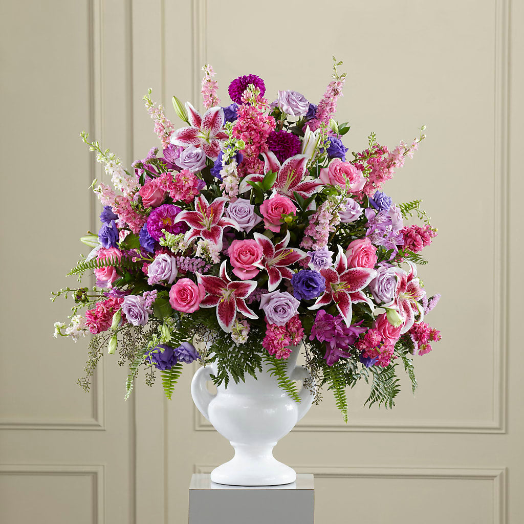 Peaceful Tribute Arrangement – VICKIE'S FLOWERS, Cypress CA