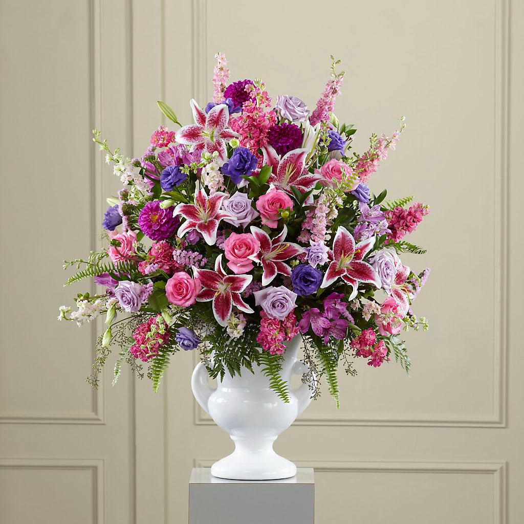 Peaceful Tribute Arrangement – VICKIE'S FLOWERS, Cypress CA