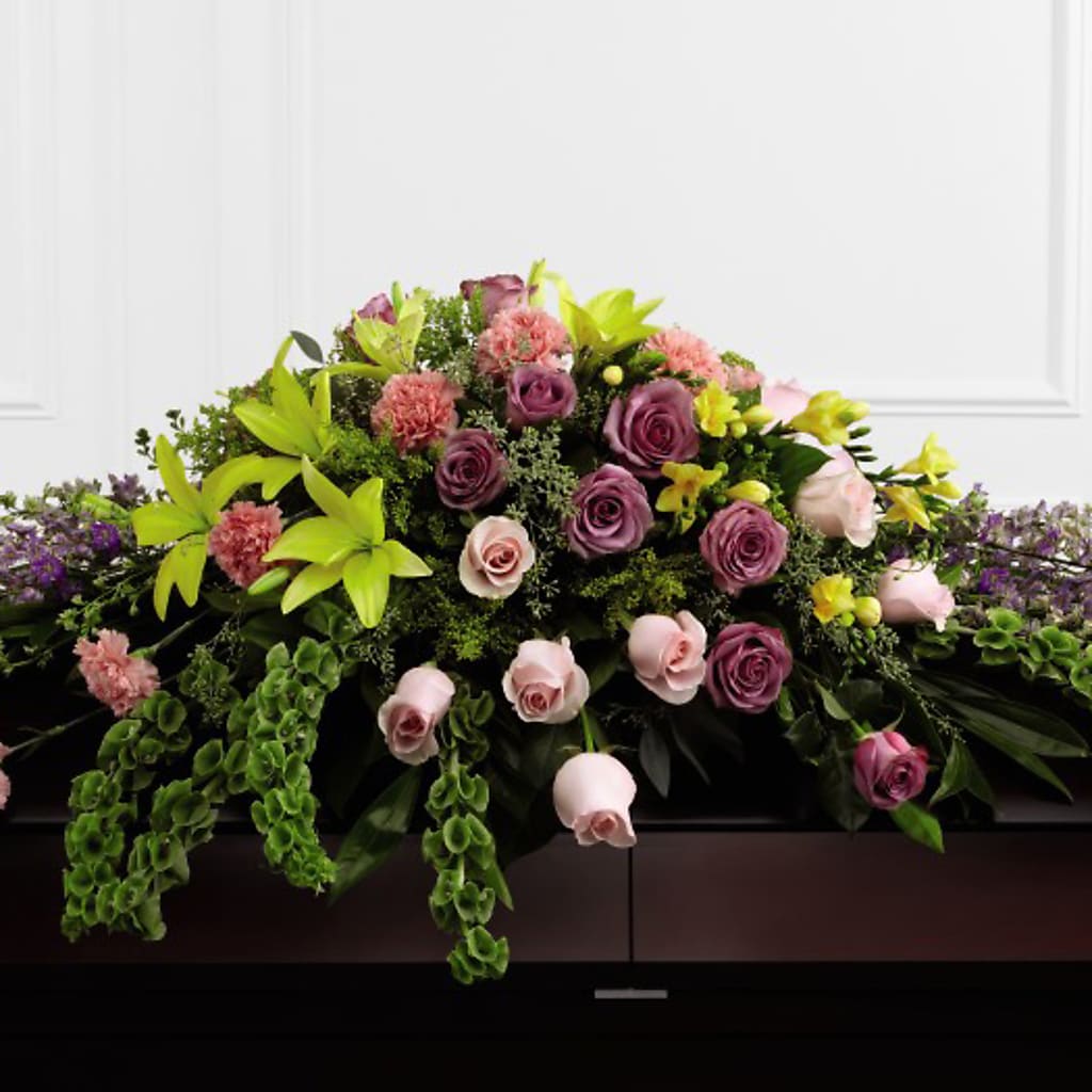 Forever Beloved Casket Spray – VICKIE'S FLOWERS, Cypress CA