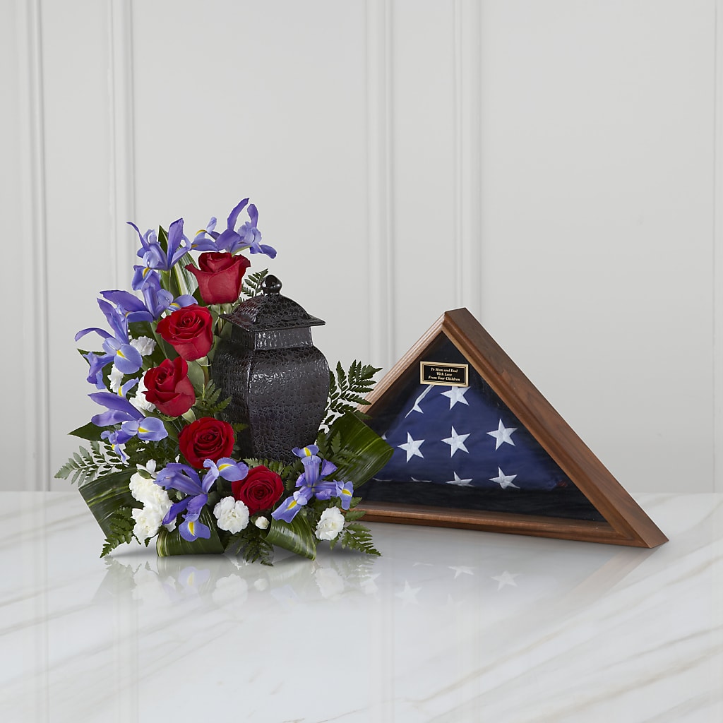 Patriotic Tribute Arrangement – VICKIE'S FLOWERS, Cypress CA