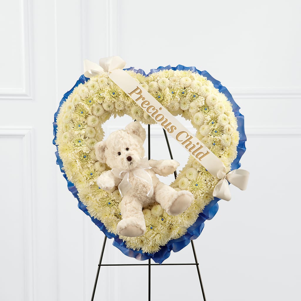 Precious Child Standing Heart – VICKIE'S FLOWERS, Cypress CA