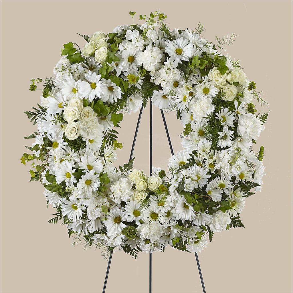 Faithful Wishes Wreath – VICKIE'S FLOWERS, Cypress CA