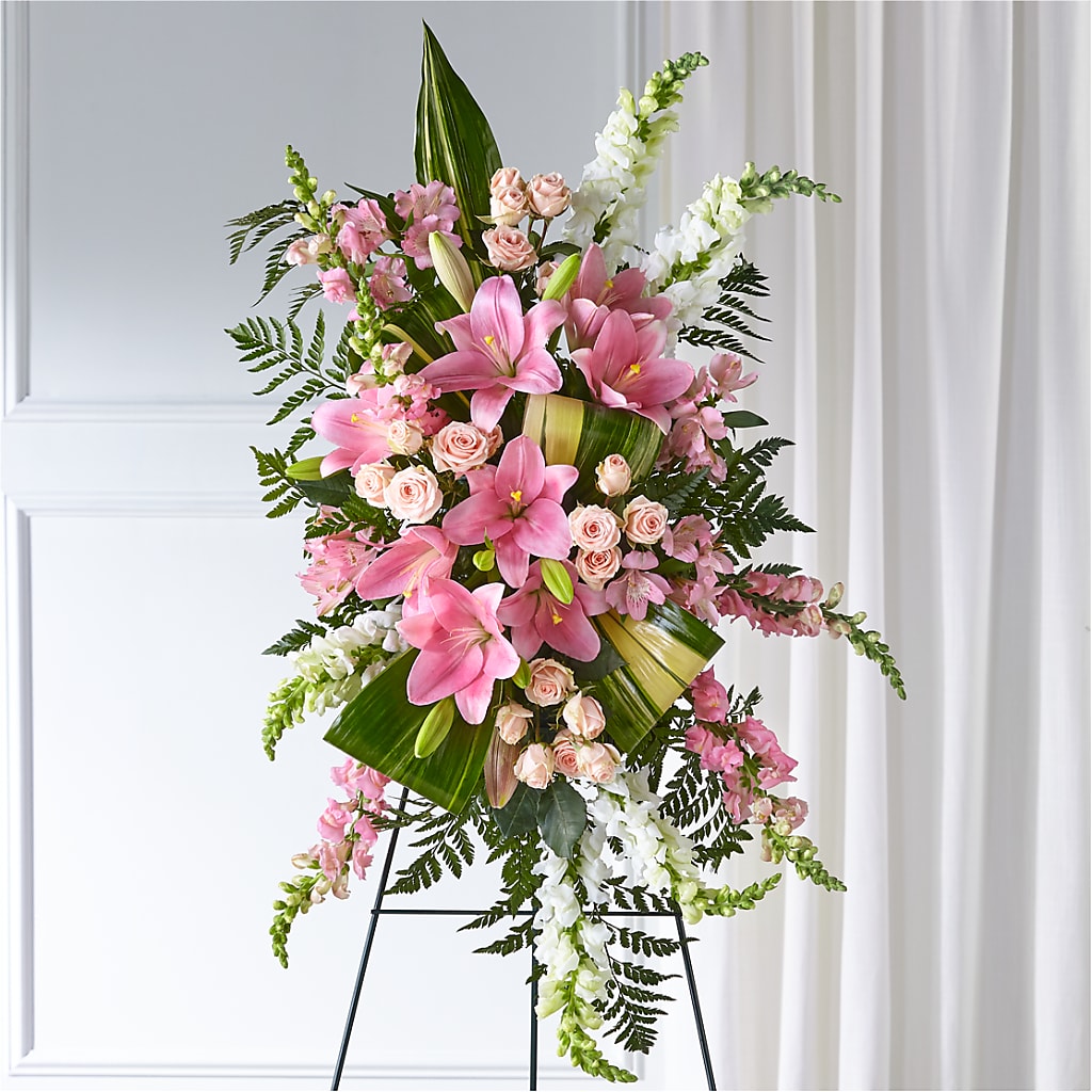 Elegant Embrace Standing Spray – VICKIE'S FLOWERS, Cypress CA