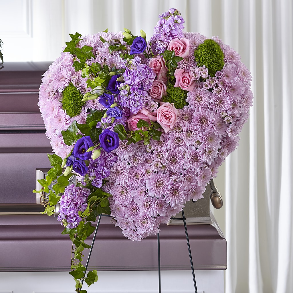 Treasured Love Standing Heart – VICKIE'S FLOWERS, Cypress CA