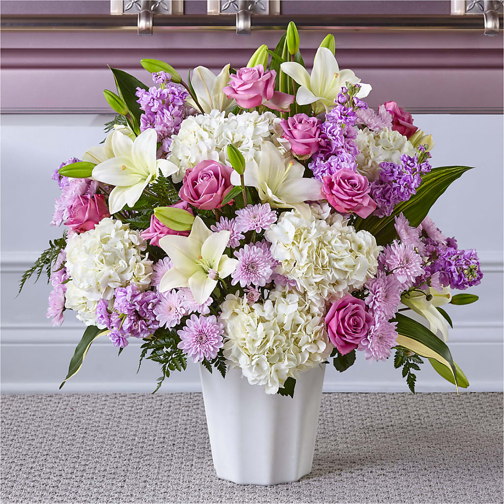 Heaven Sent Floor Basket – VICKIE'S FLOWERS, Cypress CA