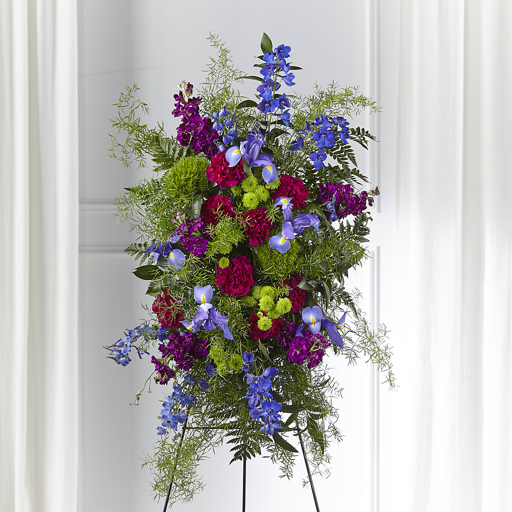 Heavenly Skies Standing Spray – VICKIE'S FLOWERS, Cypress CA