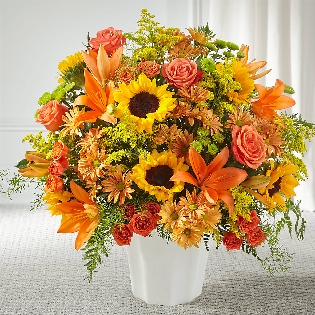 Harvest Thoughts Floor Basket – VICKIE'S FLOWERS, Cypress CA