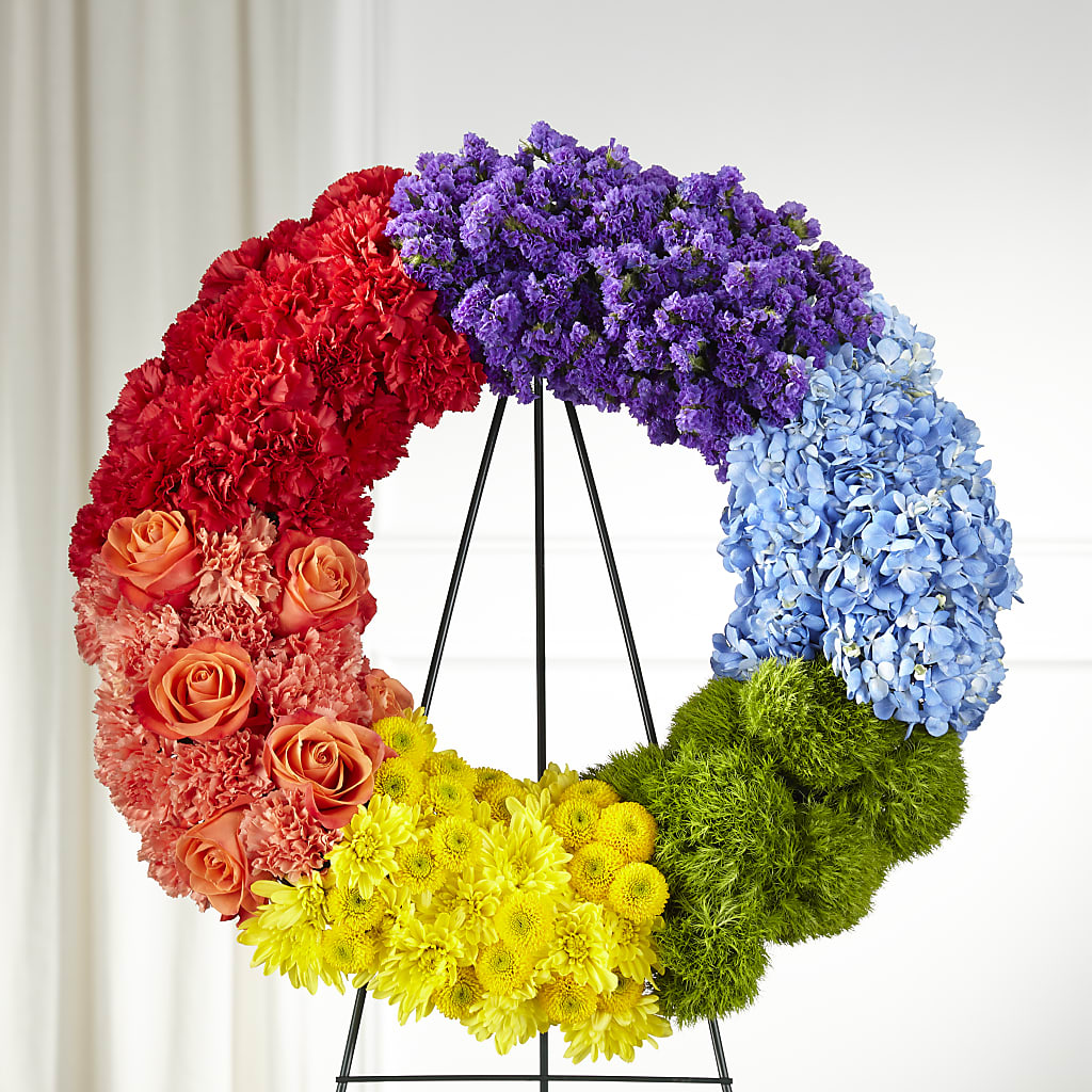 Circle of Love Wreath – VICKIE'S FLOWERS, Cypress CA