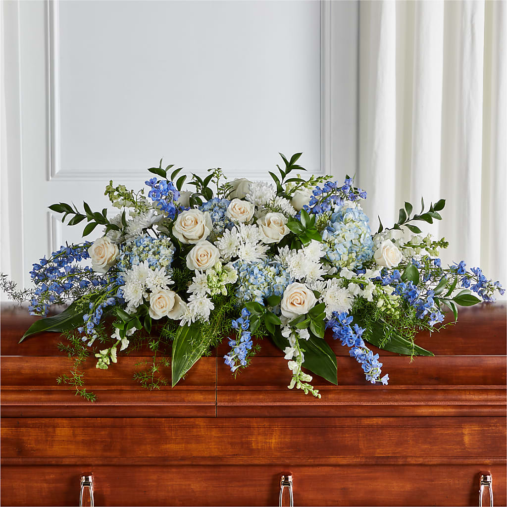 Timeless Essence Casket Spray – VICKIE'S FLOWERS, Cypress CA