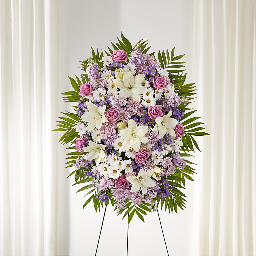 Surrounded by Love Standing Spray – VICKIE'S FLOWERS, Cypress CA