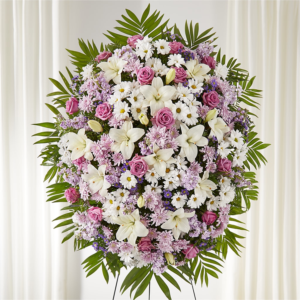 Surrounded by Love Standing Spray – VICKIE'S FLOWERS, Cypress CA