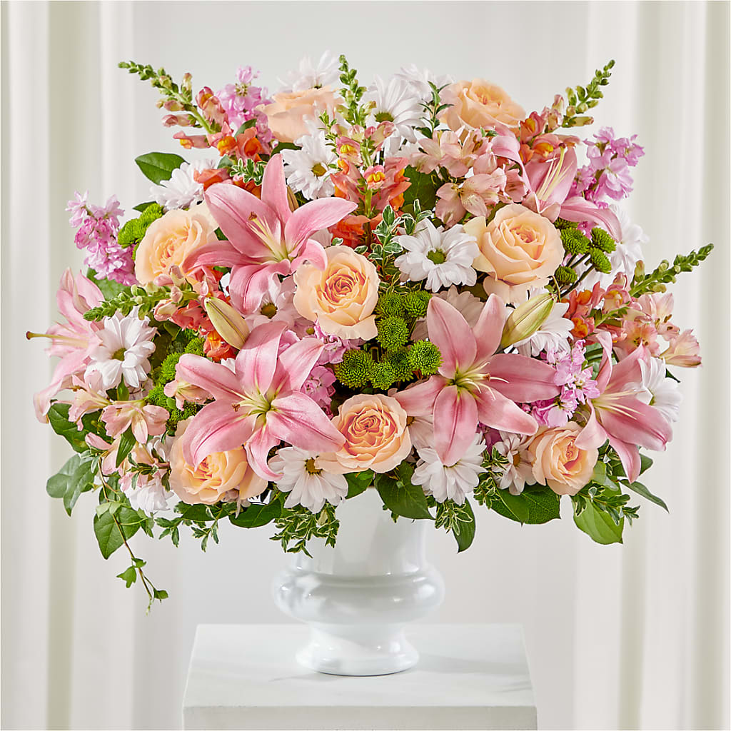 Heartfelt Gesture Urn Arrangement – VICKIE'S FLOWERS, Cypress CA