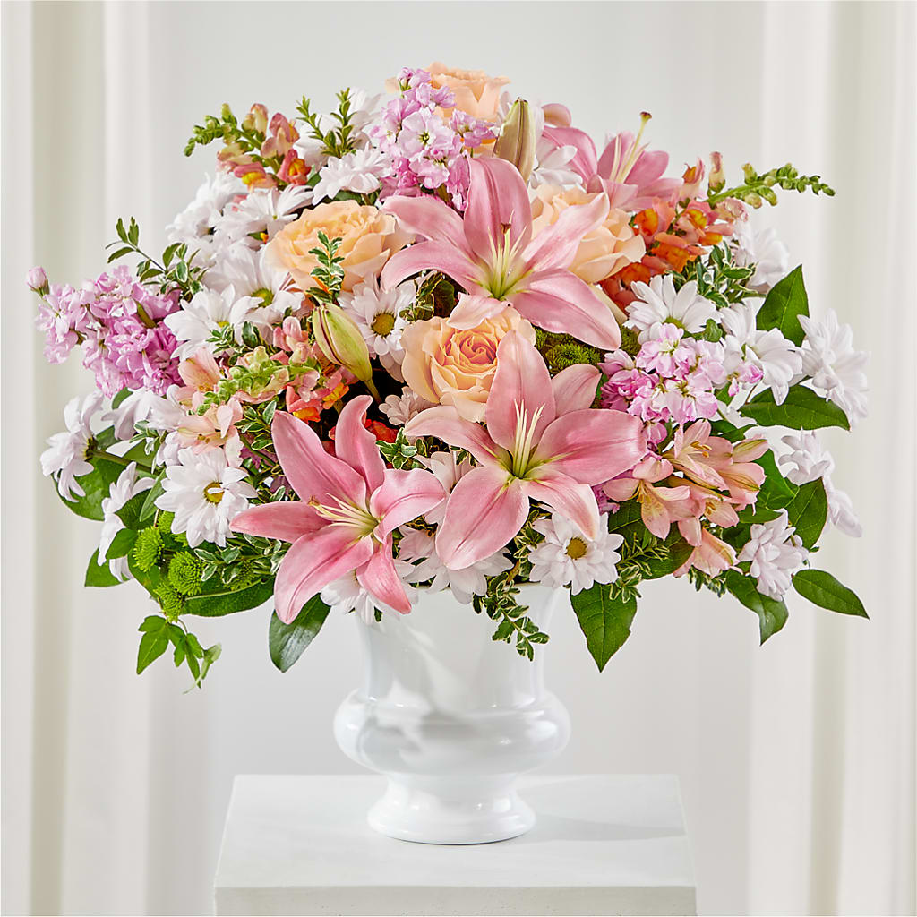 Heartfelt Gesture Urn Arrangement – VICKIE'S FLOWERS, Cypress CA