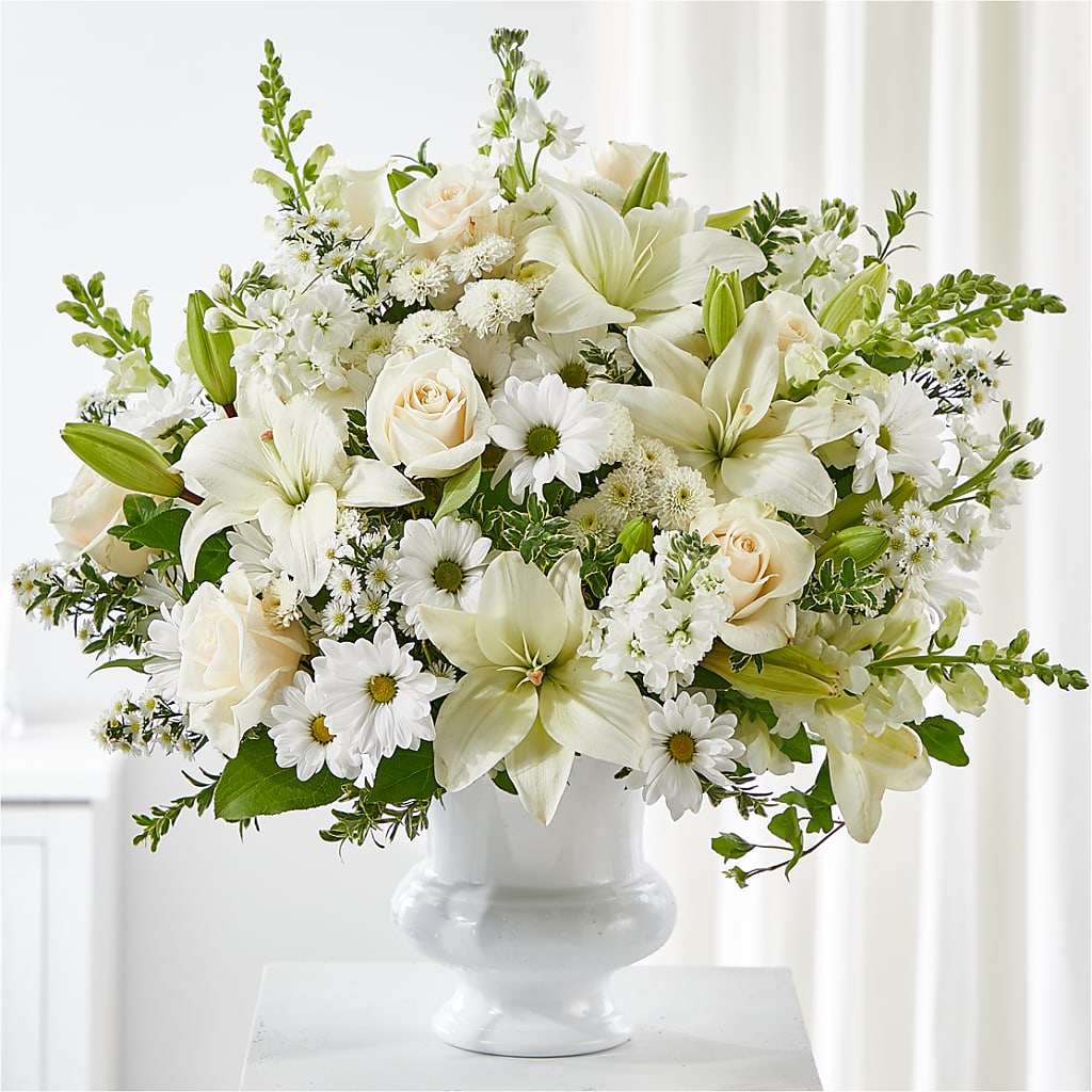Uplifting Urn Arrangement – VICKIE'S FLOWERS, Cypress CA