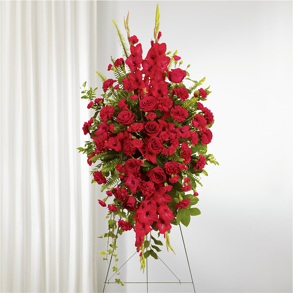 From the Heart Standing Spray – VICKIE'S FLOWERS, Cypress CA