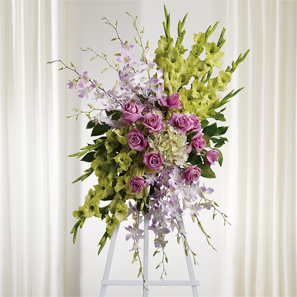 Lasting Legacy Standing Spray – VICKIE'S FLOWERS, Cypress CA