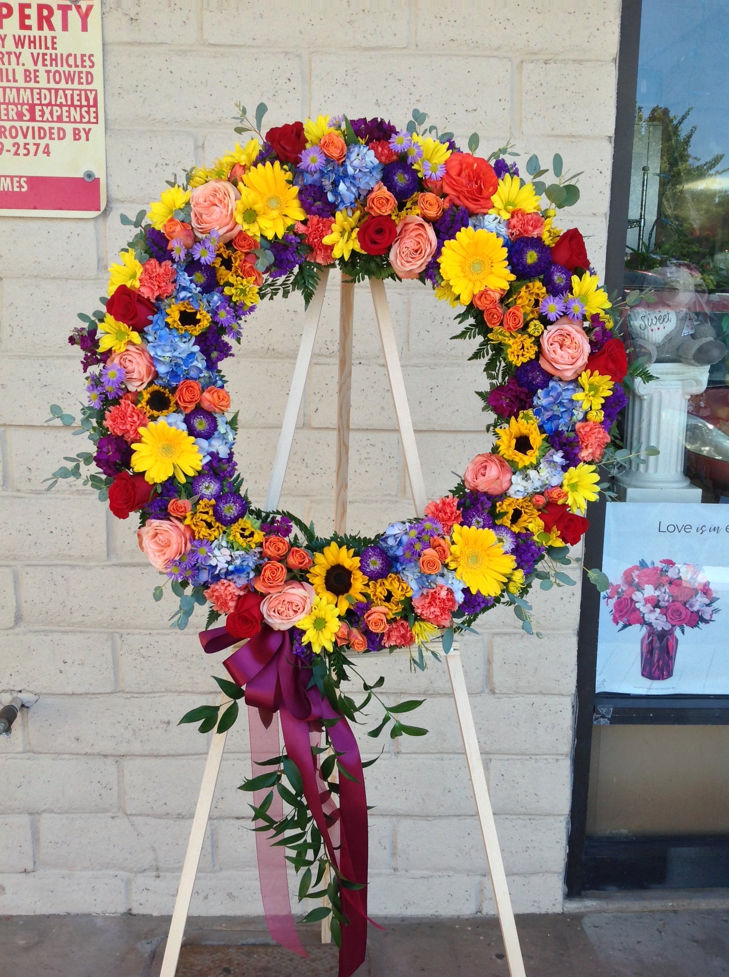 Celebration Wreath – VICKIE'S FLOWERS, Cypress CA