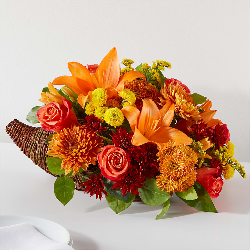 Bouquet of Blessings Cornucopia – VICKIE'S FLOWERS, Cypress CA