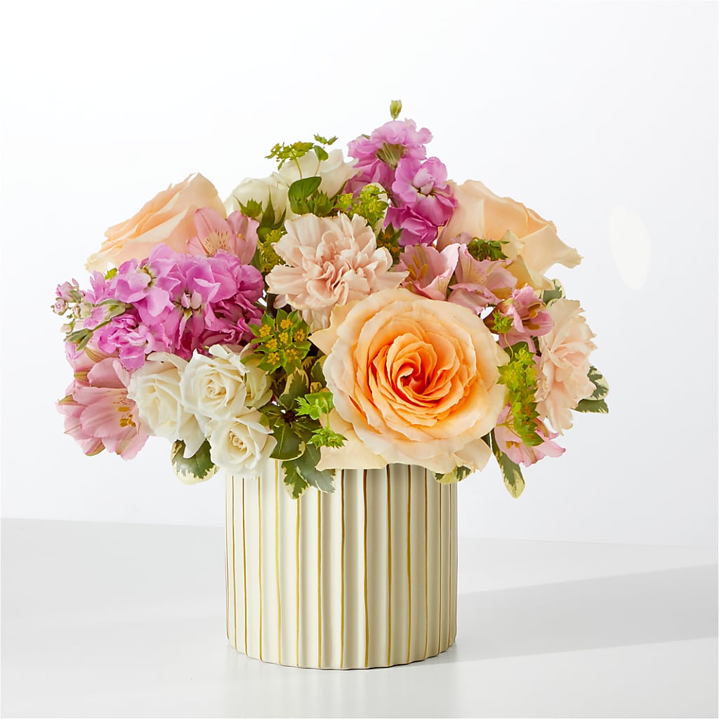 Paradise Bouquet with Ivory Vase – VICKIE'S FLOWERS, Cypress CA