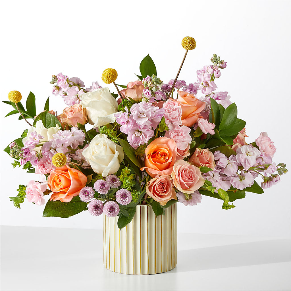 French Market Bouquet with Ivory Vase – VICKIE'S FLOWERS, Cypress CA