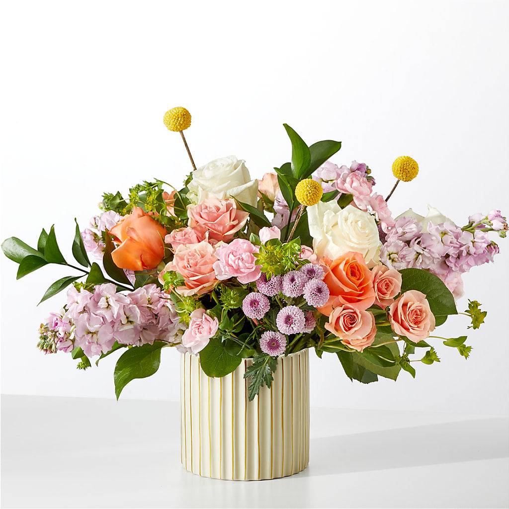 French Market Bouquet with Ivory Vase – VICKIE'S FLOWERS, Cypress CA