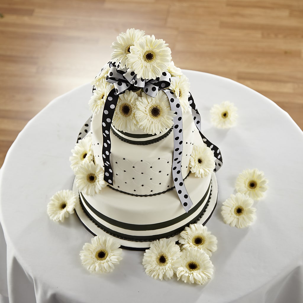 Simple Sophistication Cake Décor – VICKIE'S FLOWERS, Cypress CA