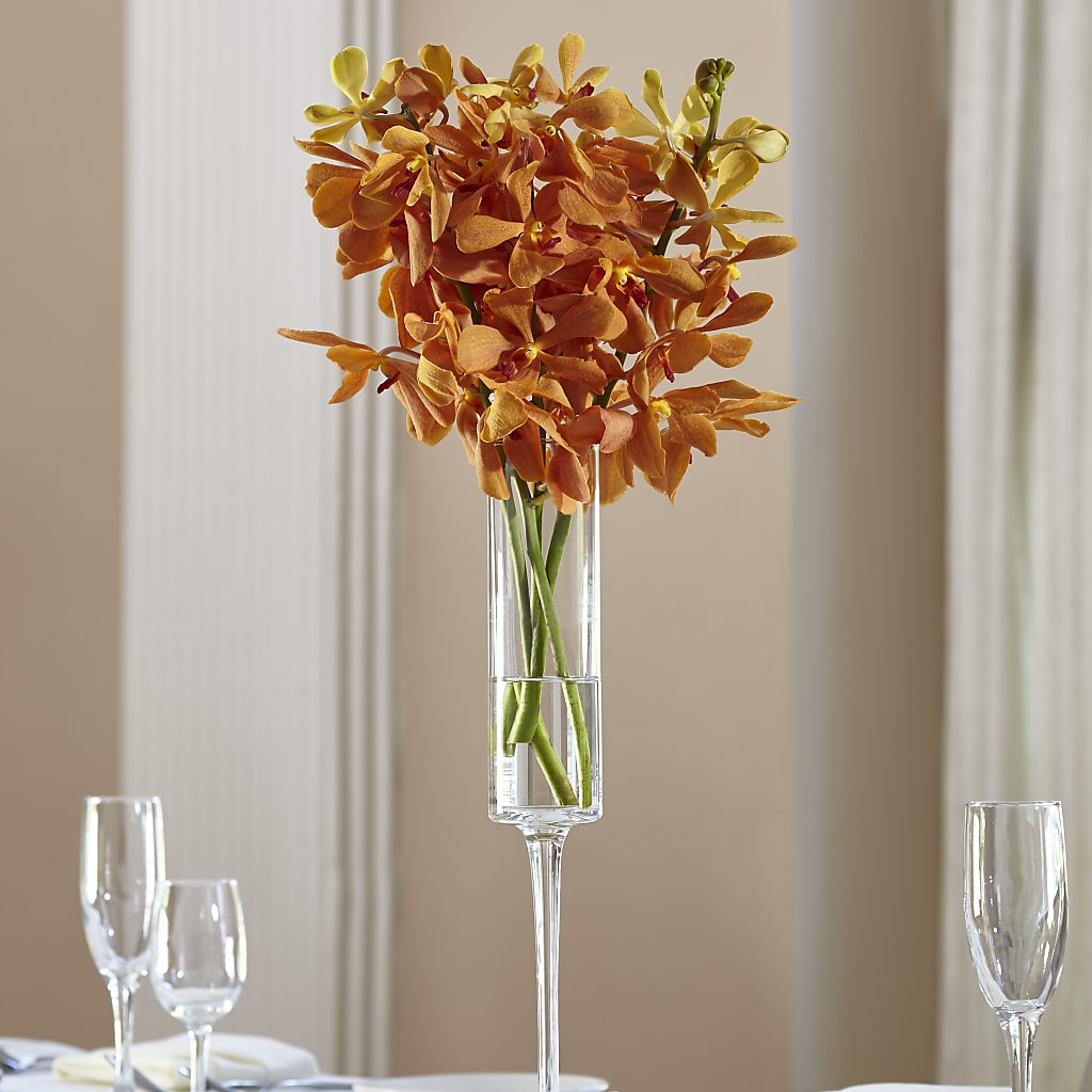Orange Mokara Bouquet – VICKIE'S FLOWERS, Cypress CA