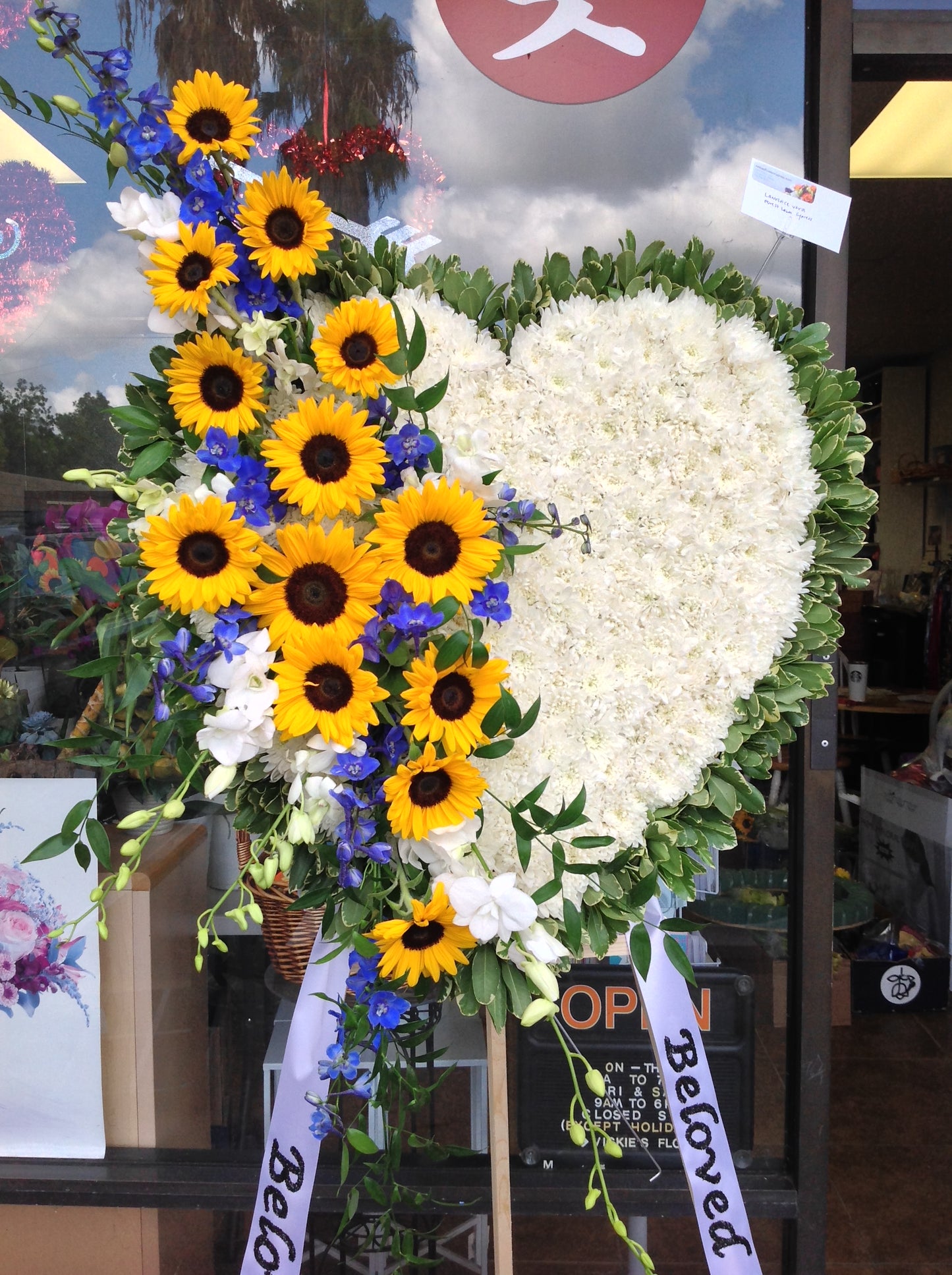 Blue Sunshine Wreath