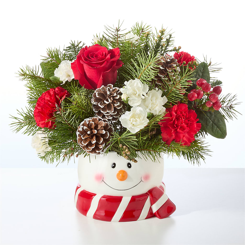 Jolly Snowman Bouquet – VICKIE'S FLOWERS, Cypress CA