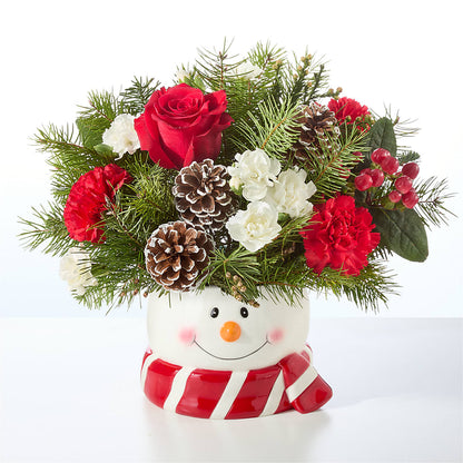 Jolly Snowman Bouquet – VICKIE'S FLOWERS, Cypress CA